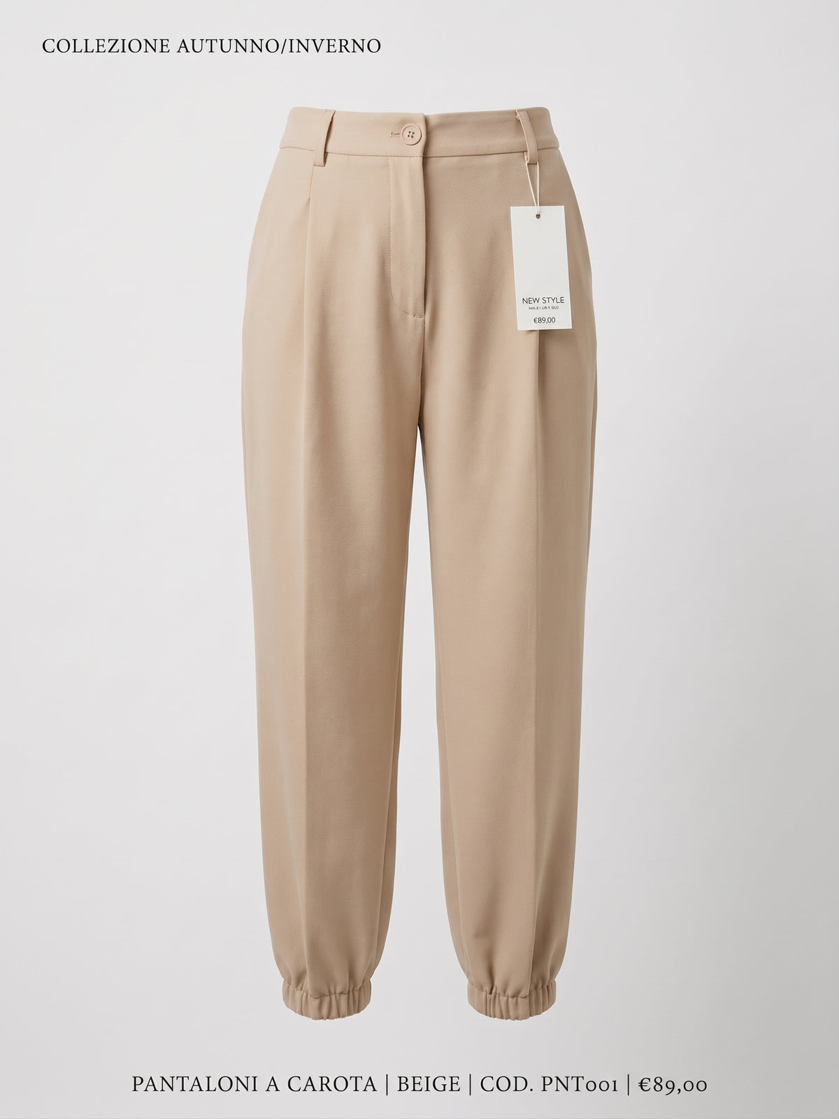 Pantalone con molla sotto