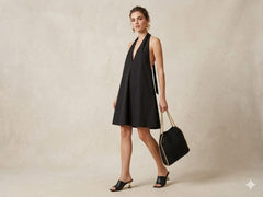 Mini Vestito in Cotone a Triangolo – Taglia Unica