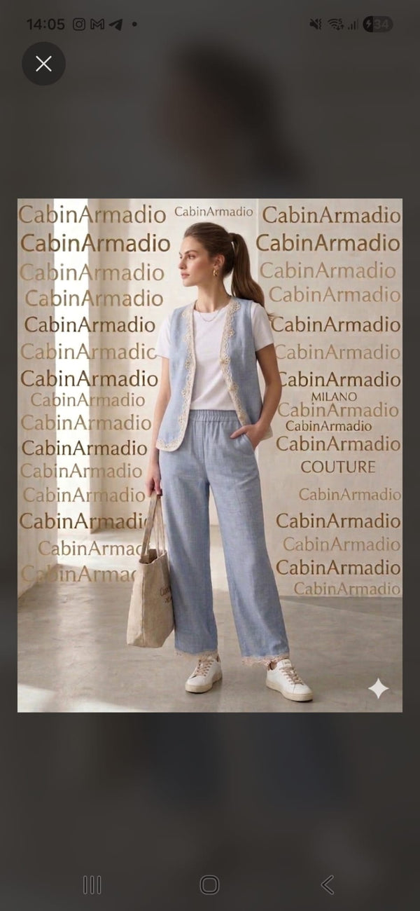 Completo in lino S/M