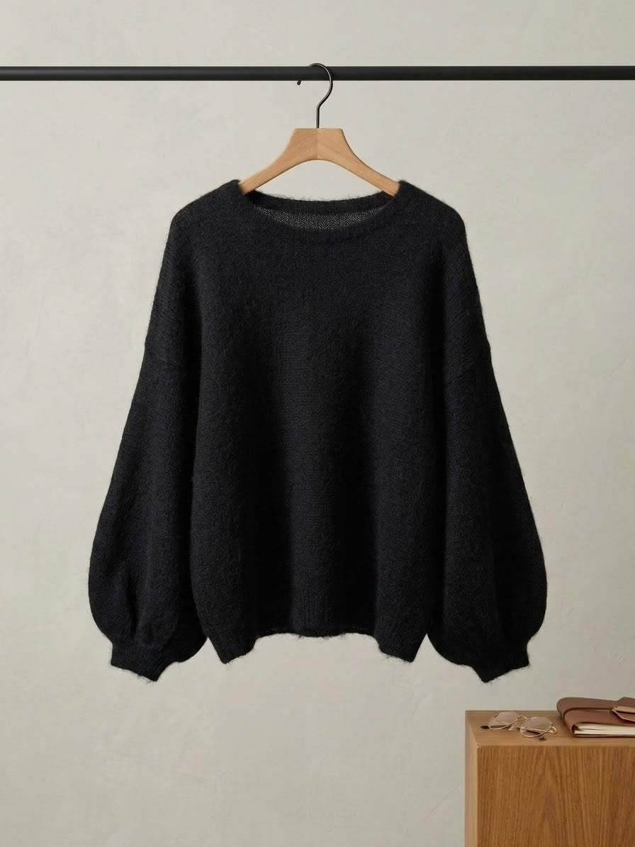 Maglione con maniche a palloncino
